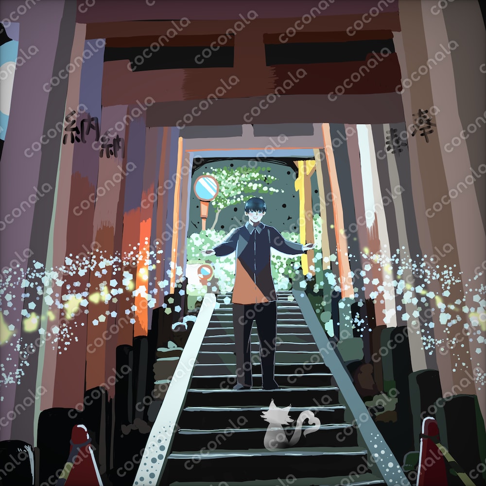 深夜の伏見稲荷神社