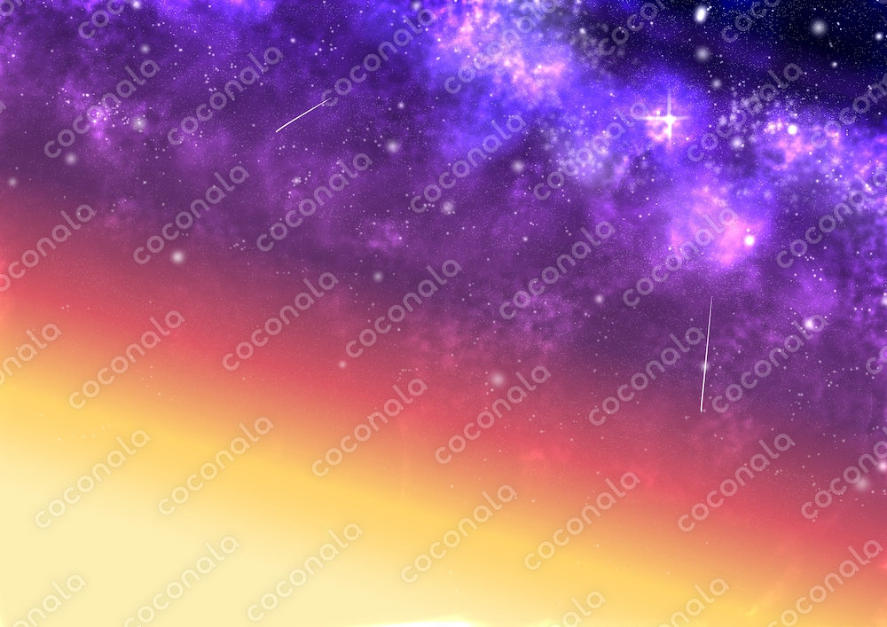 カラフルな星空