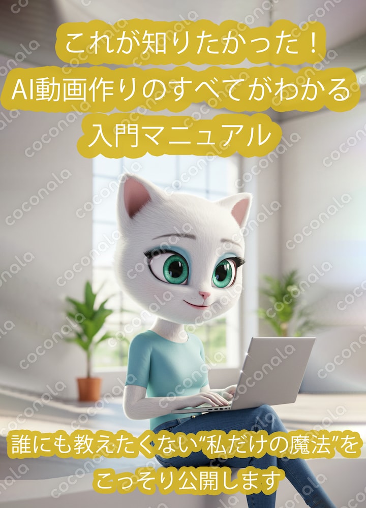 これが知りたかった！AI動画作り入門マニュアル ～誰にも教えたくない私だけの魔法をこっそり公開