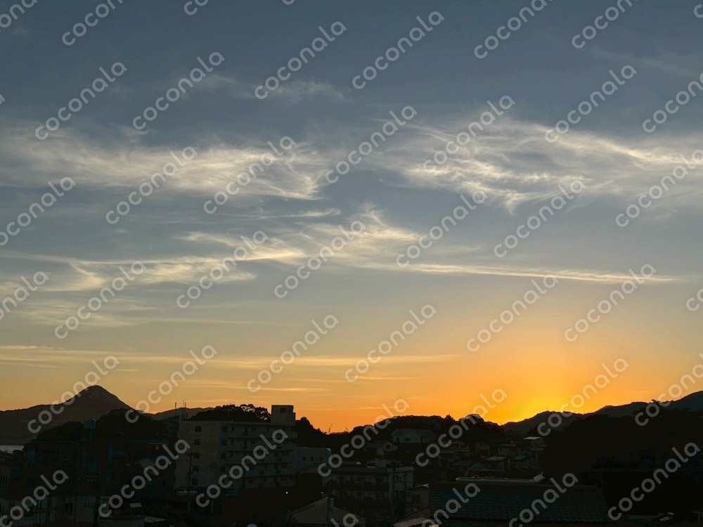 ８月の夕日1