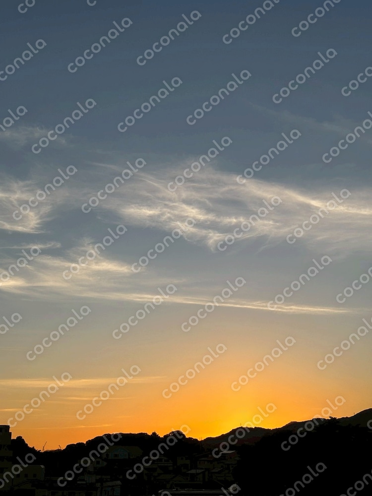 ８月の夕日2