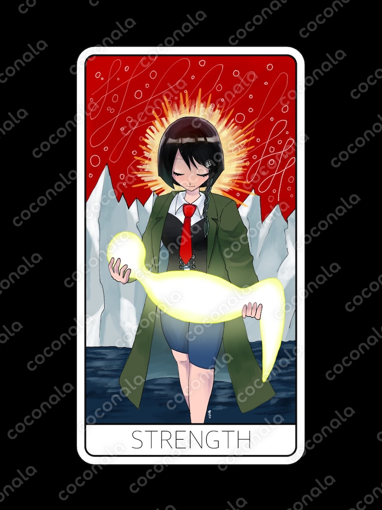 オリジナルキャラクターのタロット風イラスト＋短文作品