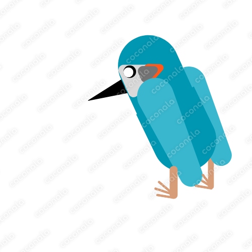 カワセミ（鳥）アイコン