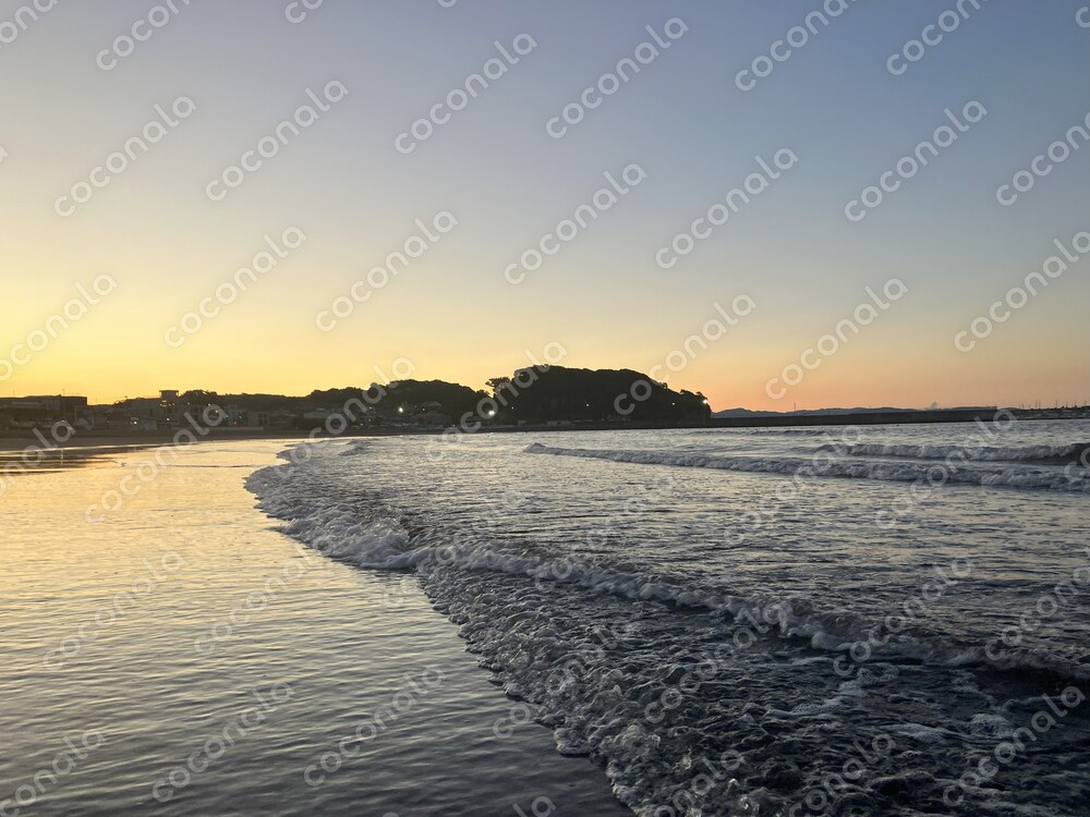 朝の海①