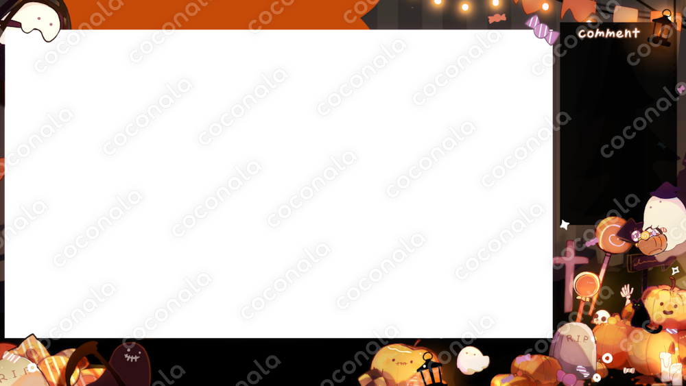 【ゲーム配信用オーバーレイ】あめふるハロウィンパーティ