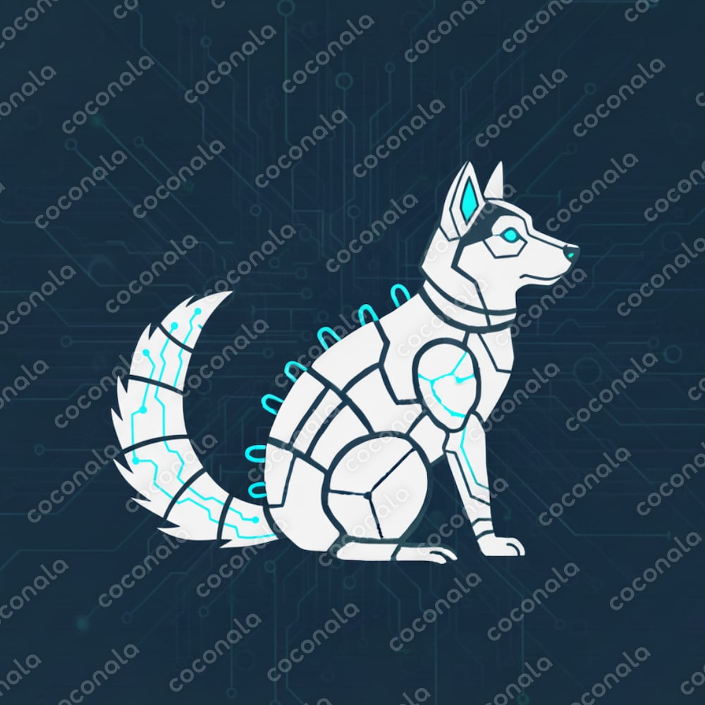 テック犬イラスト