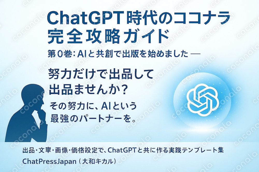 ChatGPT時代のココナラ完全攻略ガイド  ご紹介と出品に役立つテンプレート集＆小ネタ 