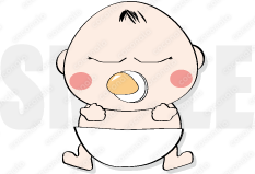 赤ちゃんのかわいいイラスト