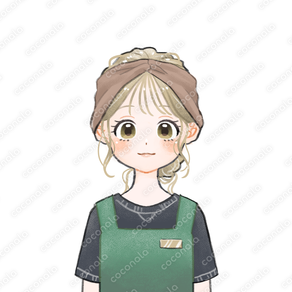 カフェ／花屋／雑貨屋さんにいるお姉さん