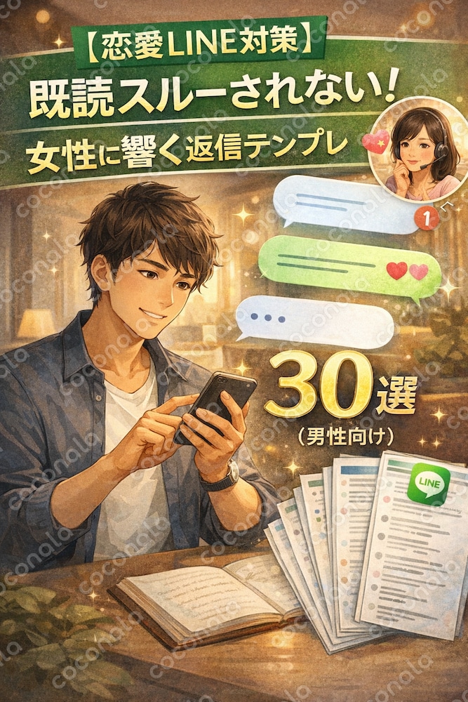 【恋愛LINE対策】既読スルーされない！女性に響く返信テンプレ30選（男性向け）