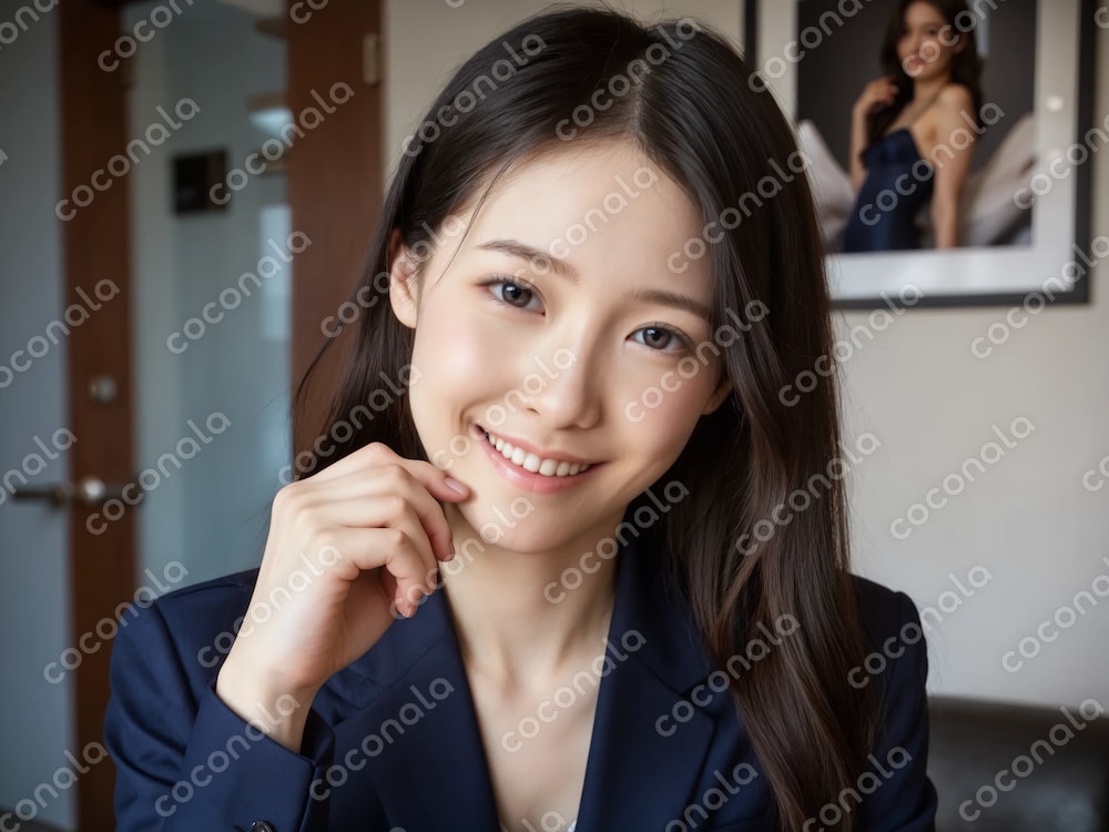 ビジネス用素材－オフィスで働く女性④