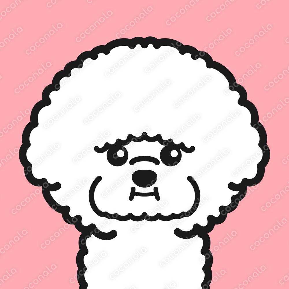 ポップなアイコン♪ビションフリーゼ