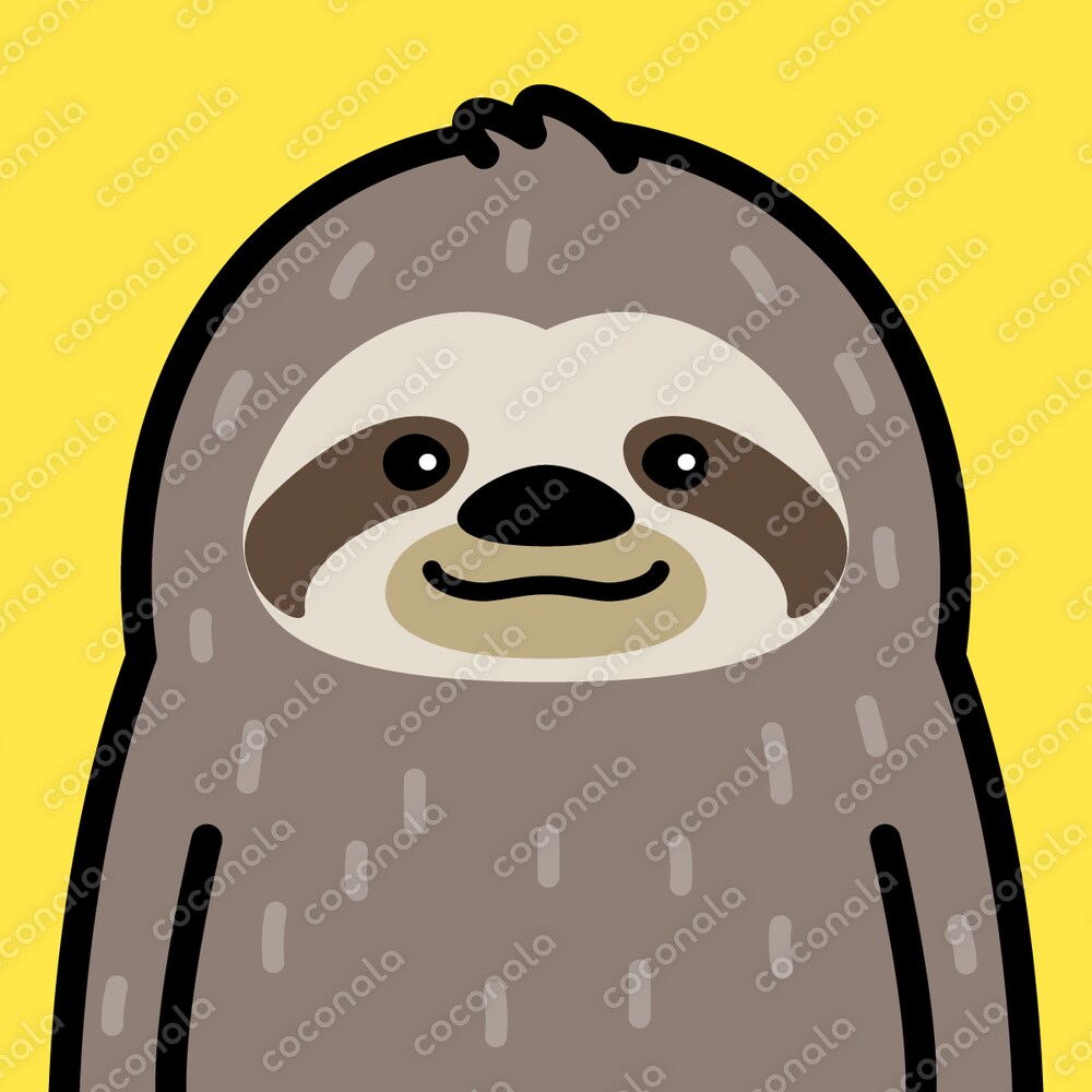 ポップなアイコン♪ナマケモノ