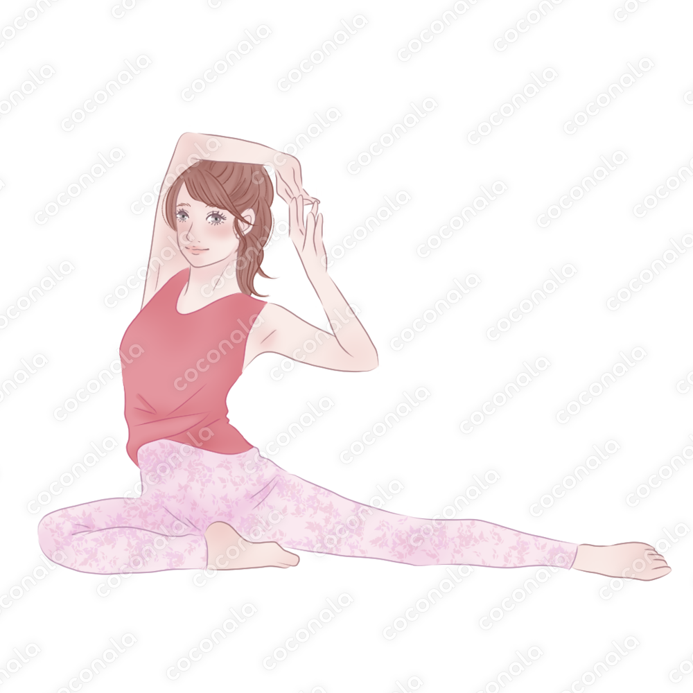 ヨガ・ティラピス・インストラクター向けイラスト素材