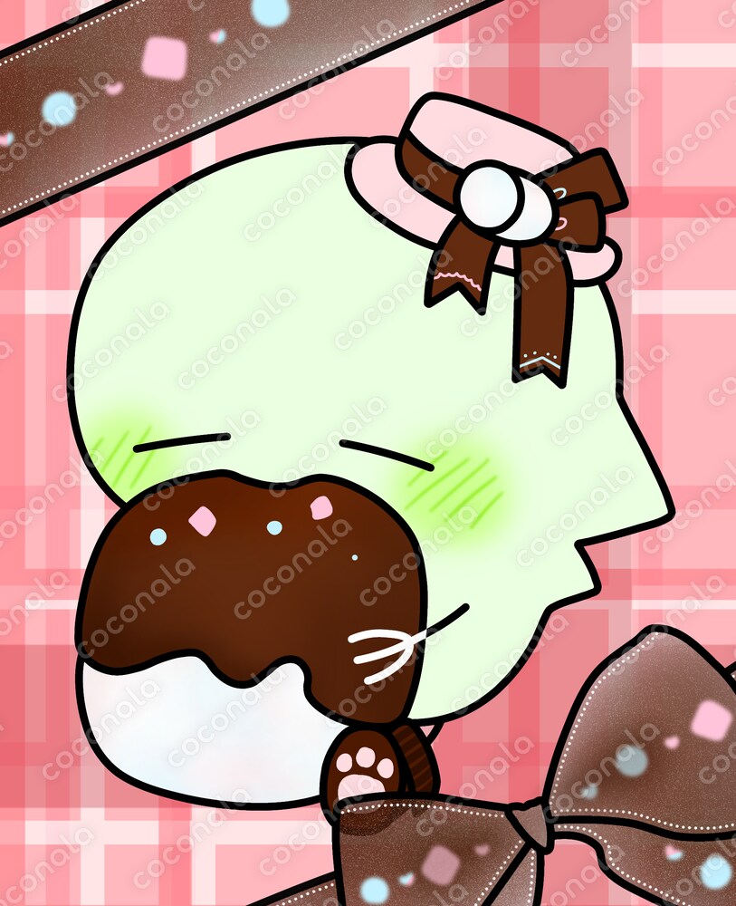 バレンタイン　マシュマロ　チョコレート