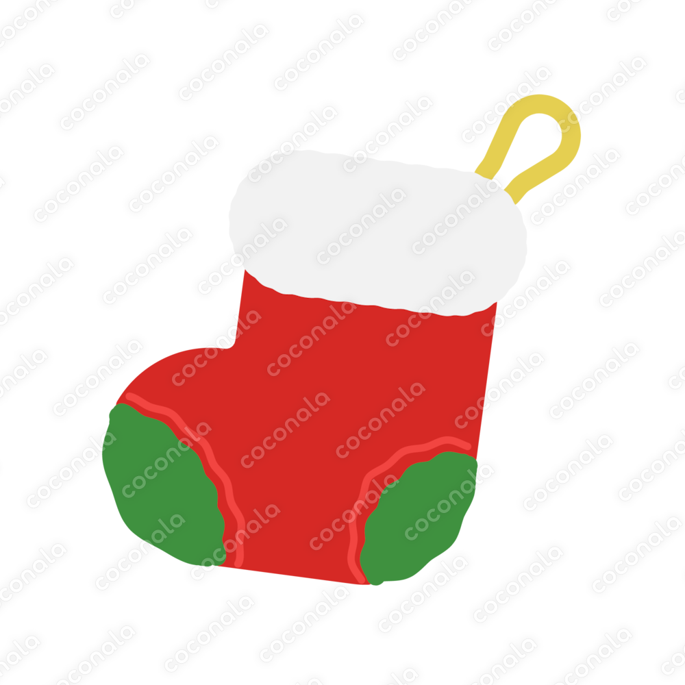 クリスマス素材に使えるイラスト【クリスマス靴下】