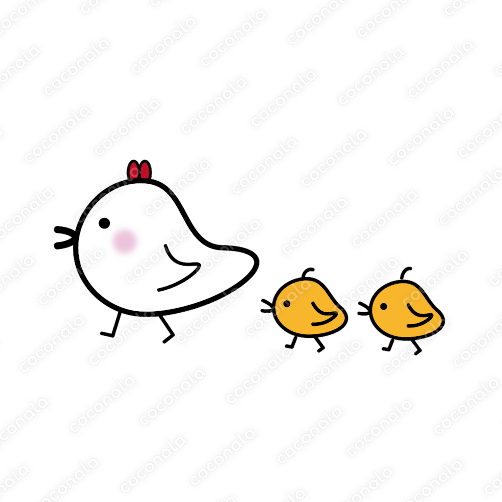 にわとり親子