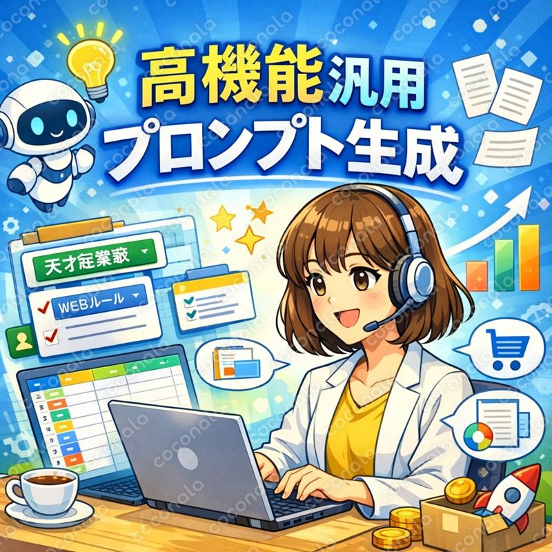 ビジネスで使える高機能ChatGPT用プロンプト生成キット
