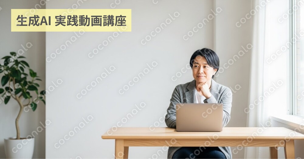 【買い切り】生成AIを仕事で使いこなす実践動画講座｜会員サイト提供