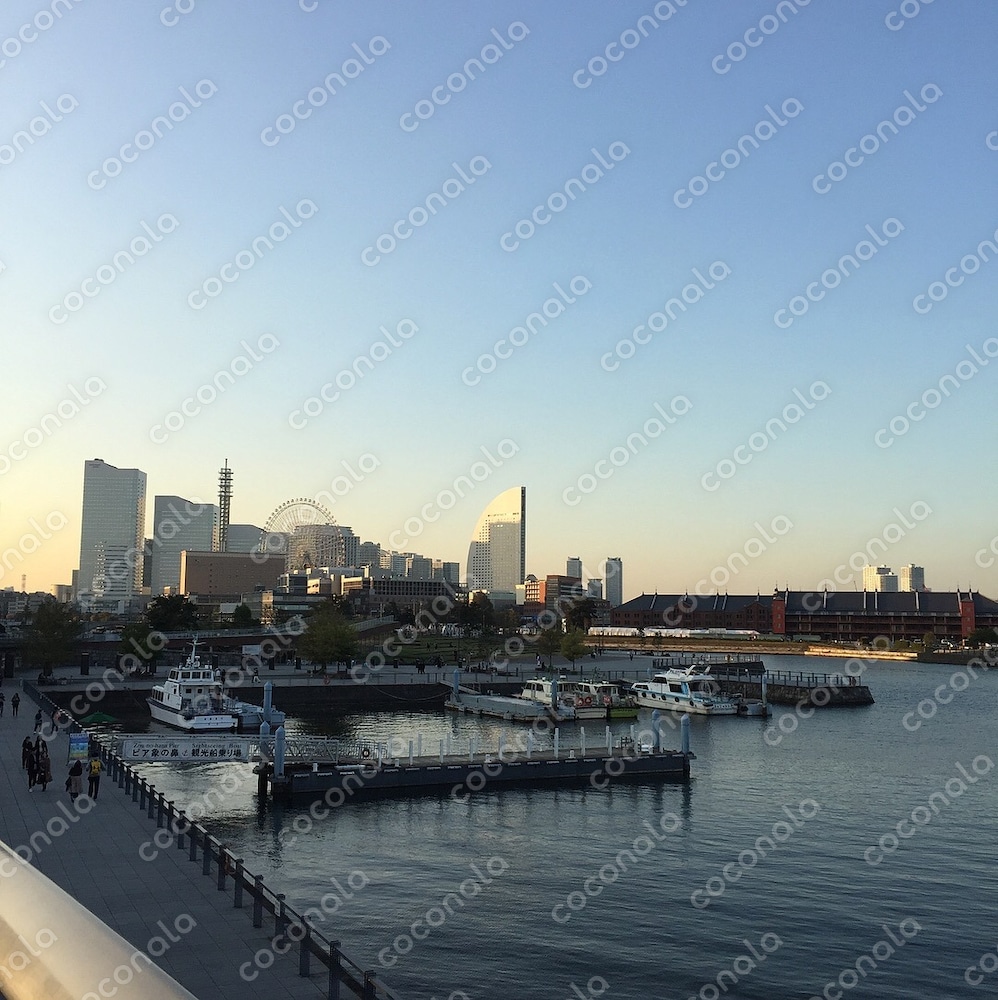 夕焼けの横浜