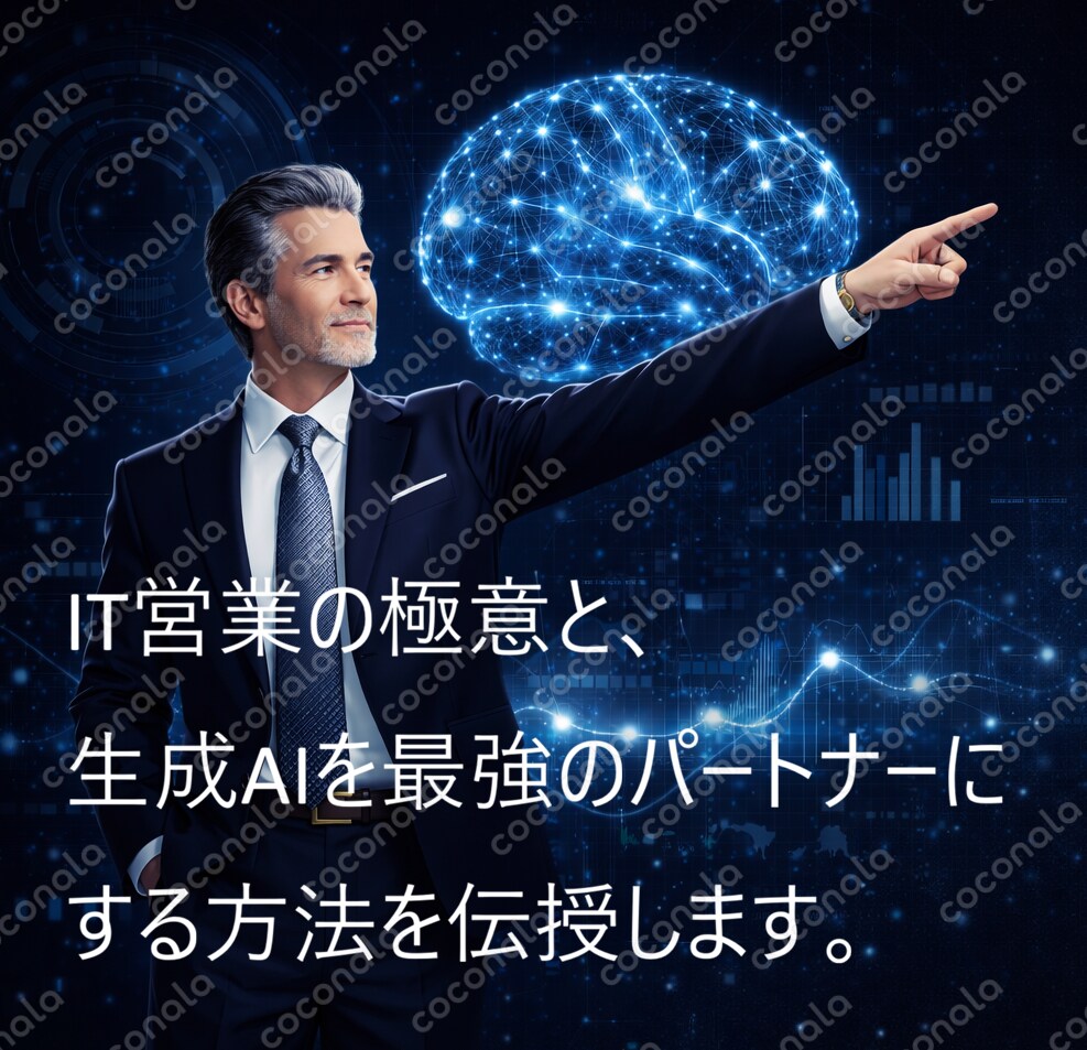IT営業の本質を理解し、その上で生成AIを最強のパートナーとして使いこなす方法を伝授します。