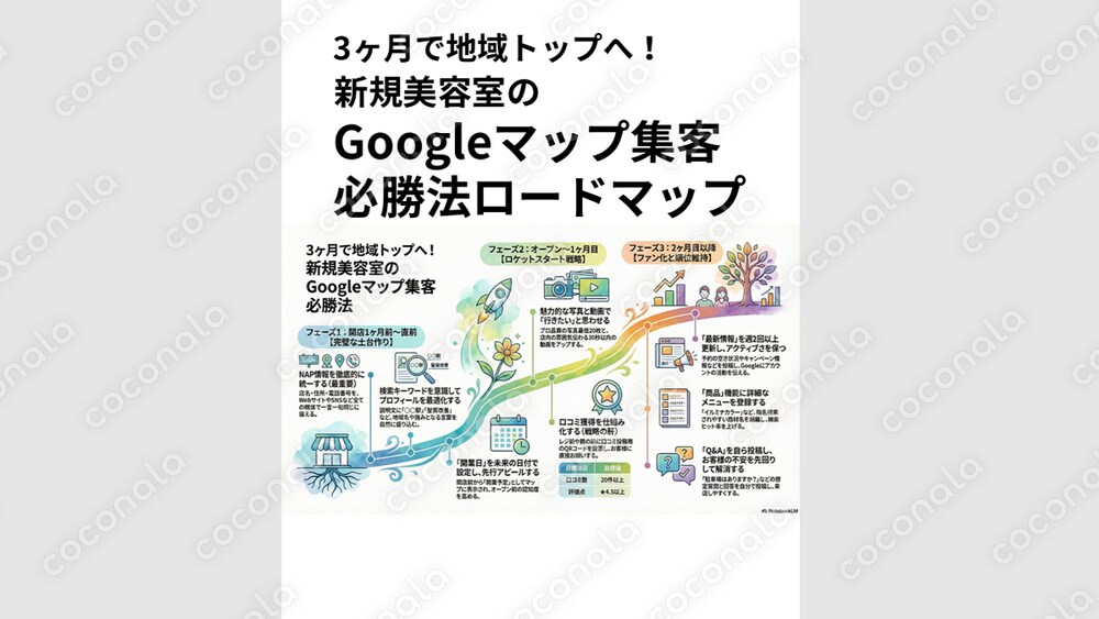 【先着5名】AI店名考案ツール付！オープン90日で地域1位を狙うMEO垂直立ち上げ戦略