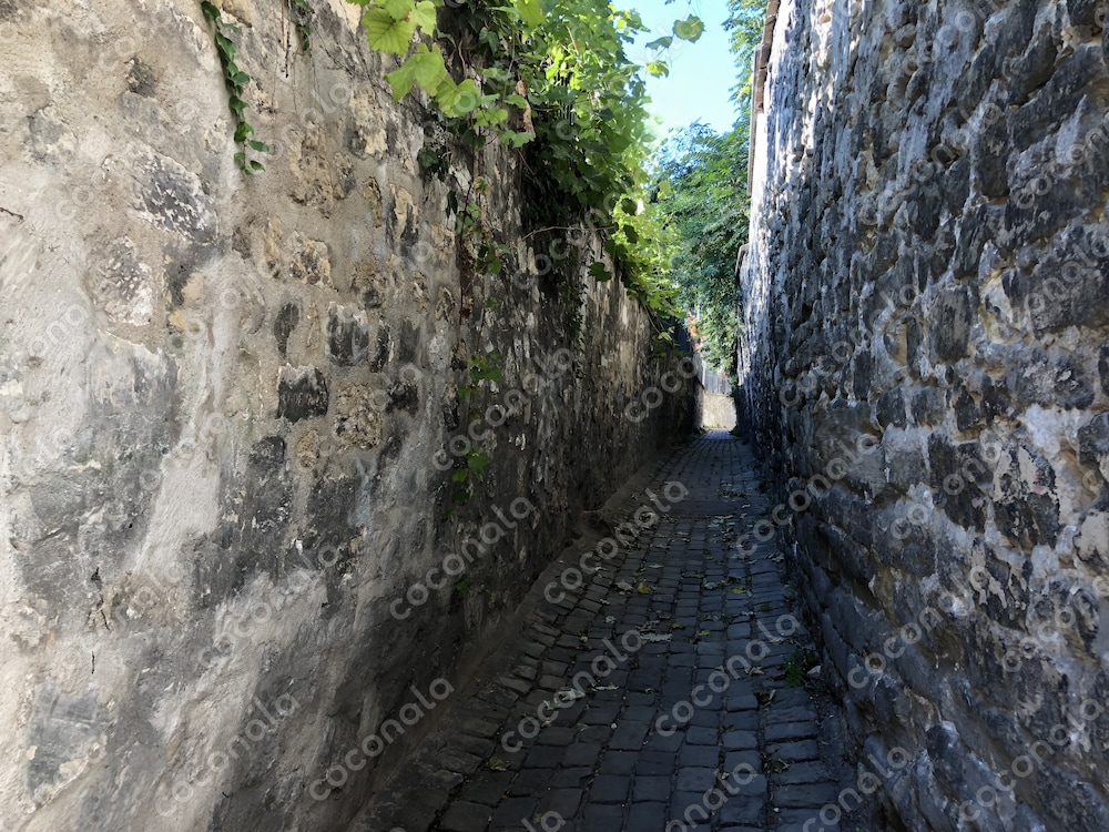 【商用可・加工自由】ブログ素材に最適！「石畳の狭い道」の写真｜フランス｜パリ