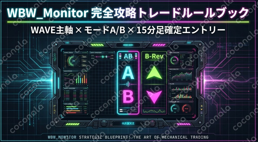 【裁量を完全排除】迷わず淡々と利益を積み上げる「WBW_Monitor」完全攻略セット