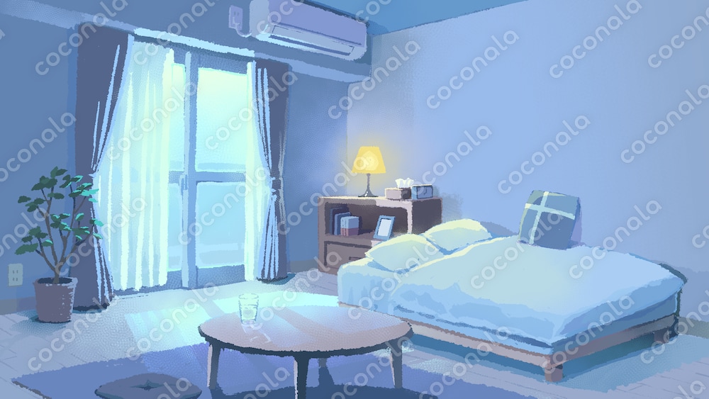 何の変哲もない部屋(夜)