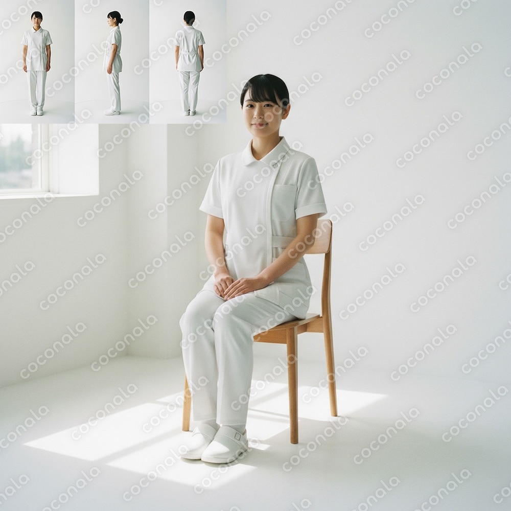 AI人物素材｜30代女性・看護師｜クリニック・医療LP向け｜商用利用可