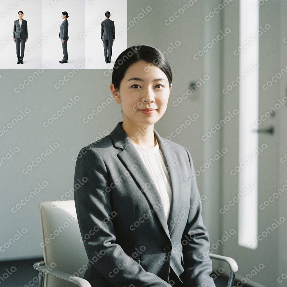 AI人物素材｜30代女性・ビジネス｜企業LP・採用サイト向け｜商用利用可