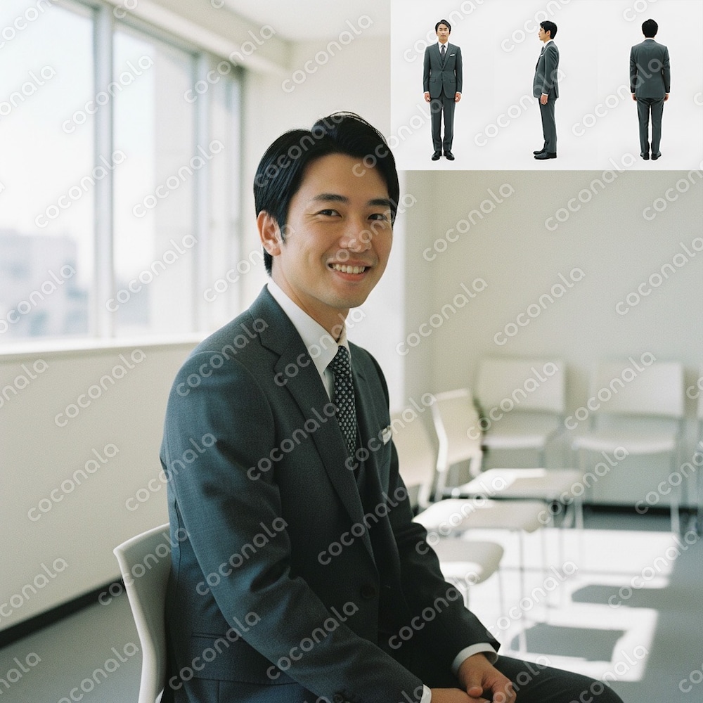 AI人物素材｜30代男性・ビジネス｜企業LP・サービス紹介向け｜商用利用可