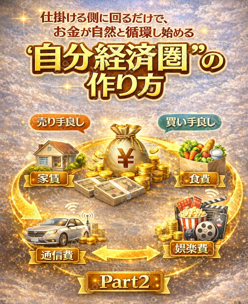 お金が自然と循環し始める継続h総集型＆自分経済圏ビジネスの始め方part2
