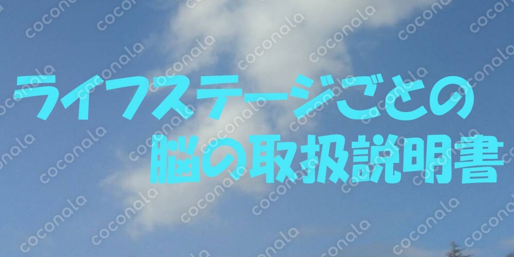 ライフステージごとの脳の取扱説明書の解説