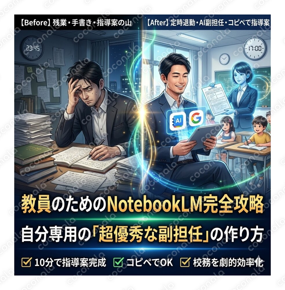 教員のためのNotebookLM完全攻略マニュアル～自分専用の「超優秀な副担任」の作り方～