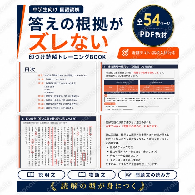 読解問題で答えがズレる中学生へ｜本文の根拠を見つける印つけ読解法