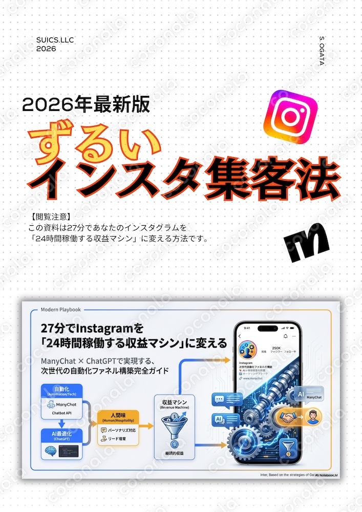 【Instagram自動化】ManyChatのDM自動化テンプレ10選を公開します