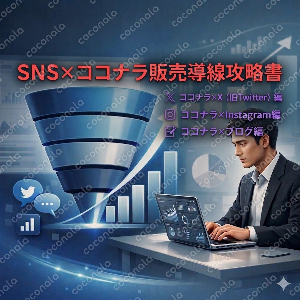 ココナラ×SNS連動で指名買いを作る販売導線戦略書【X・インスタ・ブログ編】