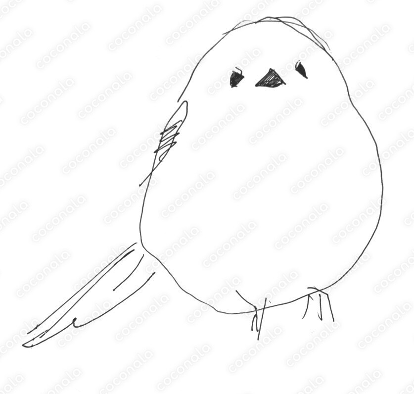 らくがきシマエナガ