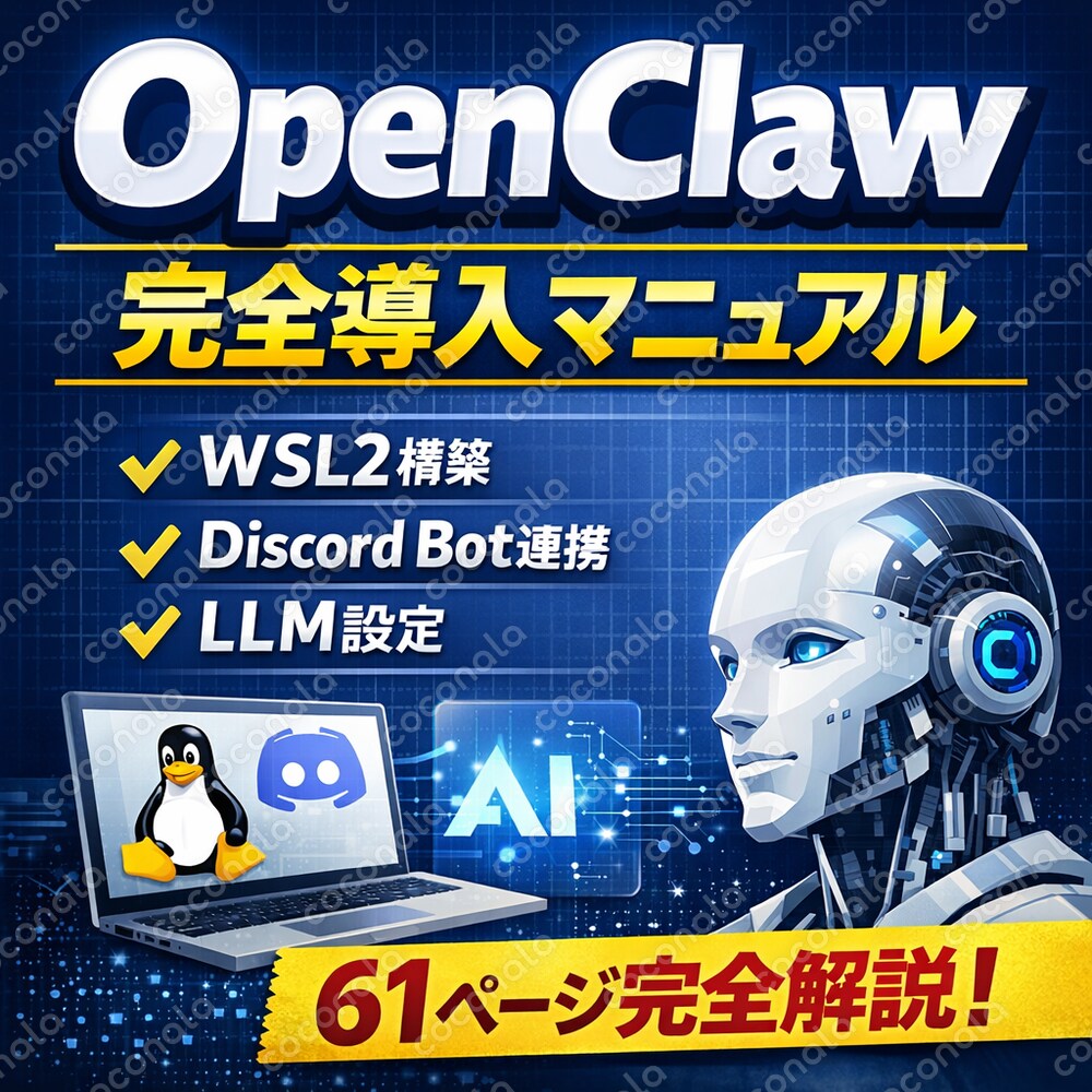【61ページ完全版】Windows×OpenClaw×Discord(他)完全導入マニュアル