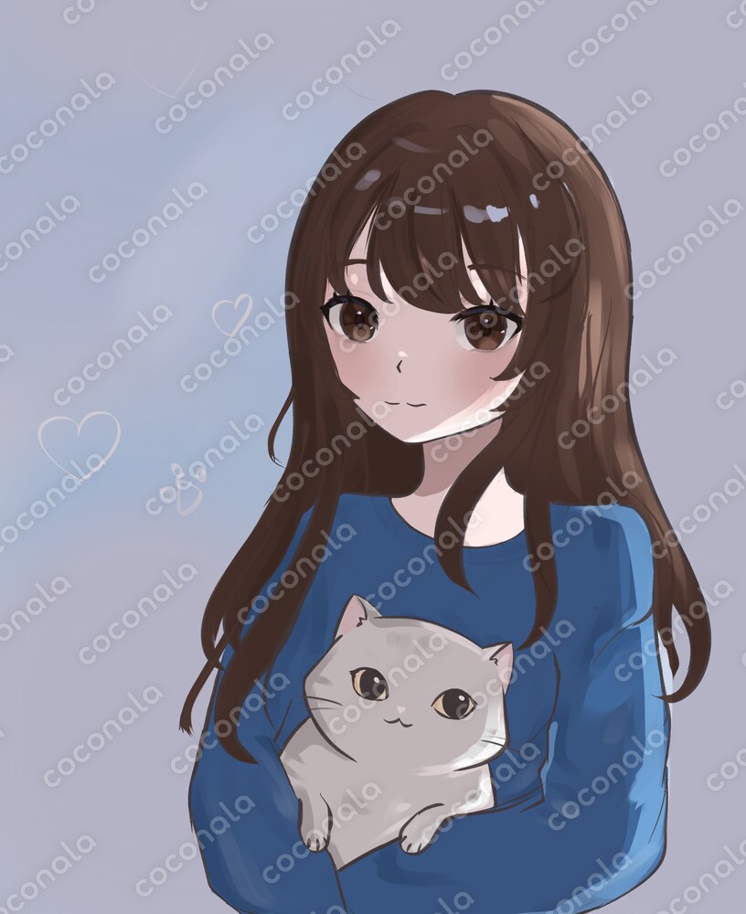 私はアニメキャラクターのイラストを描いています。