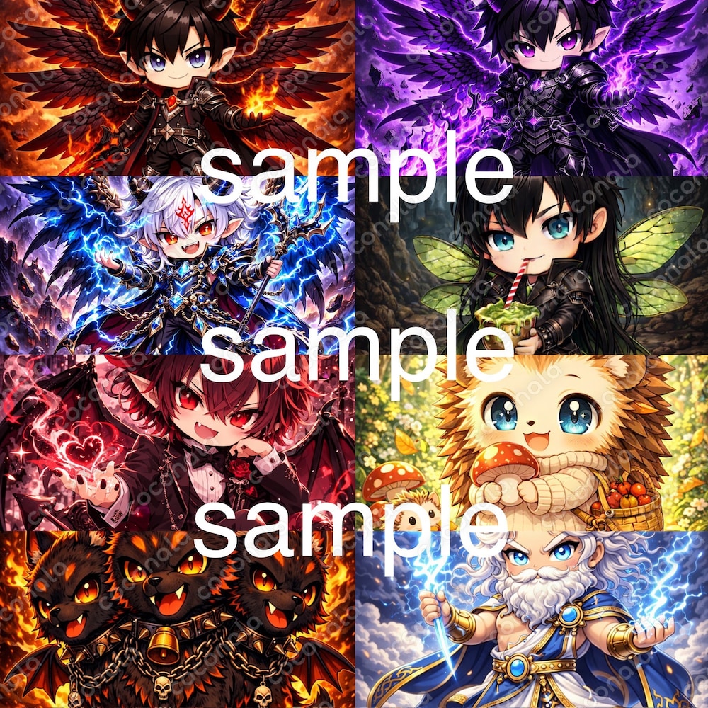二頭身キャラセット販売