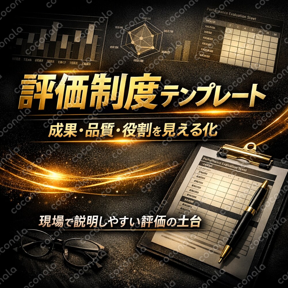 配送現場向け｜評価制度テンプレートPDFをお渡しします