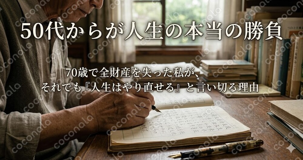 50代からが人生の本当の勝負 70歳で全財産を失った私が、それでも「人生はやり直せる」と言い切る理由