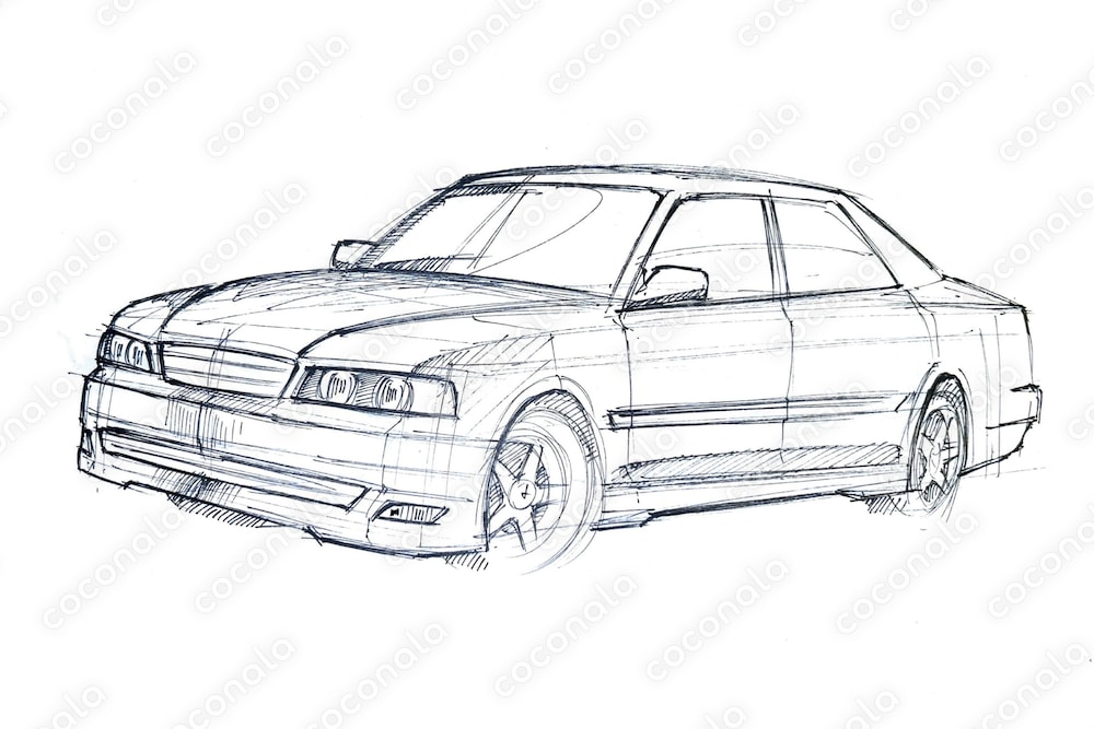 日本車｜スポーツセダン　10色セット