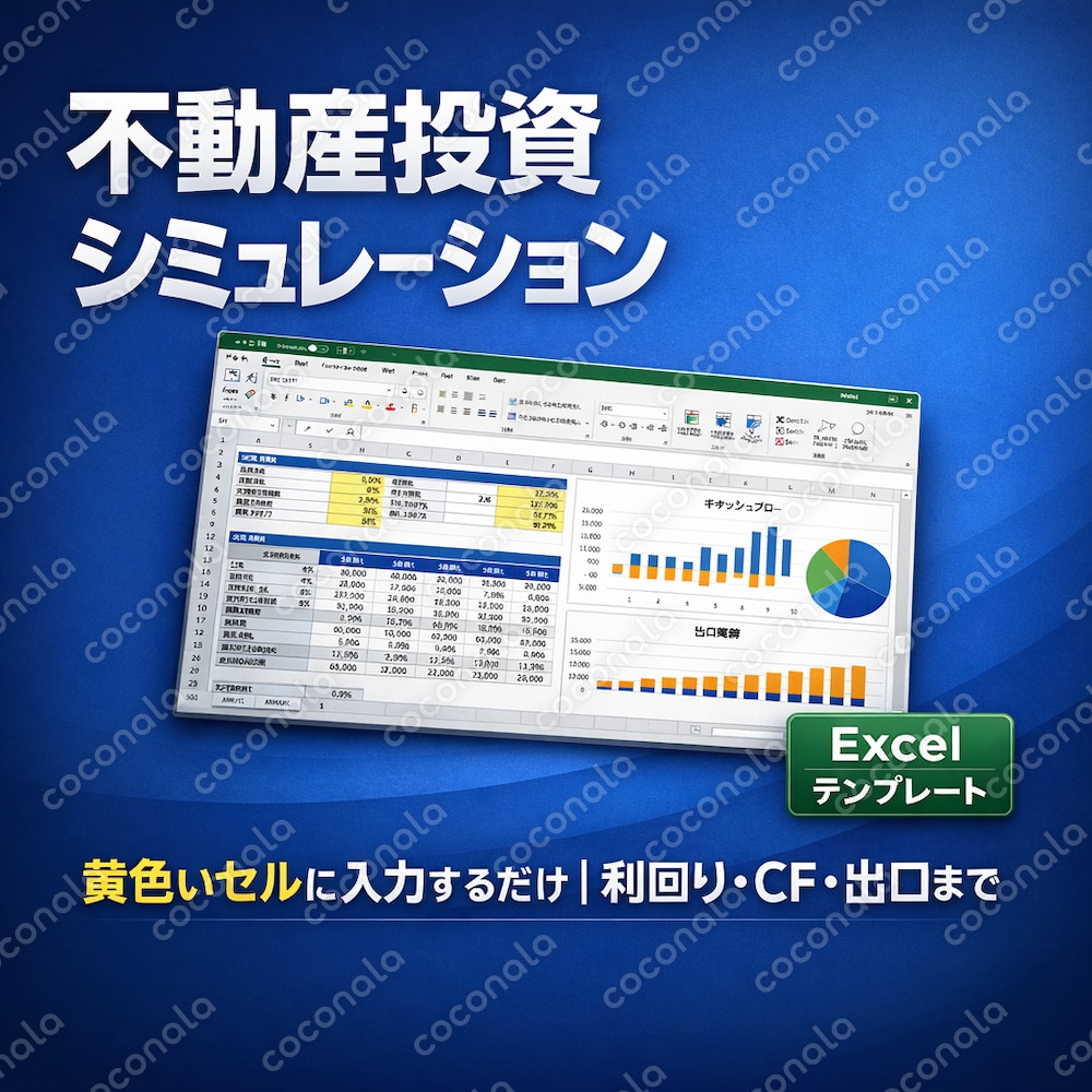 不動産投資シミュレーション｜入力だけで利回り・CFを自動計算