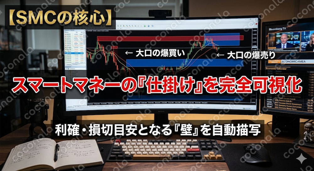 【MA4】スマートマネーを可視化！環境認識インジケーター(日本語解説付)