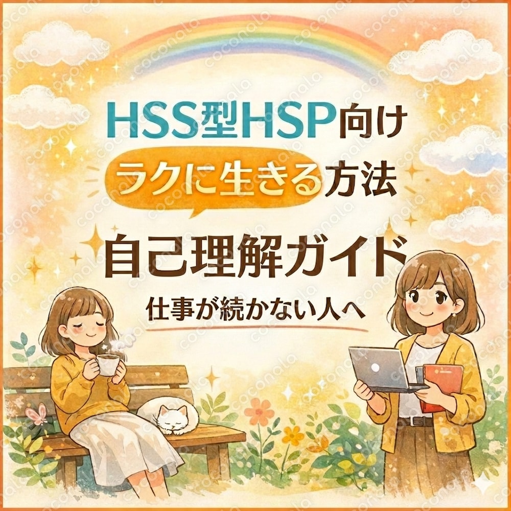 HSS型HSPで仕事が続かない人へ｜無理せず働けるやさしい自己理解ガイド