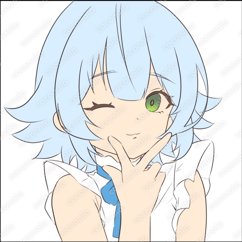 アイコンなどに使用できるラフイラスト