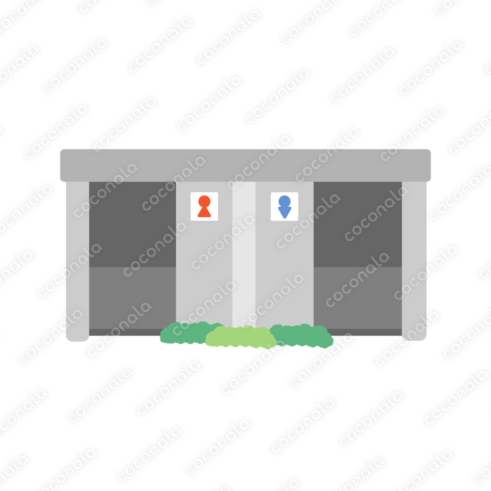 公衆トイレ　イラスト